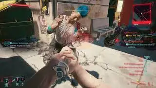 【Cyberpunk 2077】 Gunfight in Japantown for NCPD Bounty