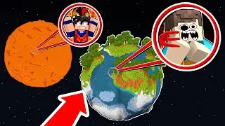 FICAMOS PRESOS POR 1 DIA NOS PLANETAS GIGANTES DO MINECRAFT!!