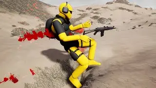 Manta's Warbox Realistic Battles Active Ragdoll Physics Brutal AI NPC WARS | Yellow Team Vs Red Team