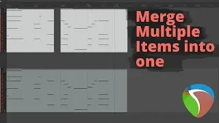 Reaper - Merge / Glue MIDI and Audio Items