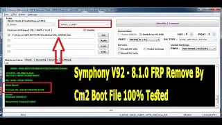 Symphony V92 - 8.1.0 FRP / Pin / Pattern Remove By Cm2 Boot File