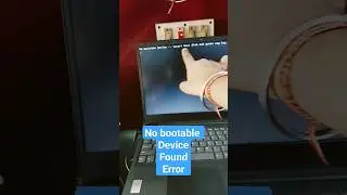 No bootable device found error#viral #reels #shortvideo #fixed #laptop