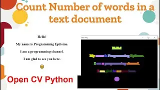 Text Detection through Morphology & Connected Component Labeling | Image Processing, Python OpenCV