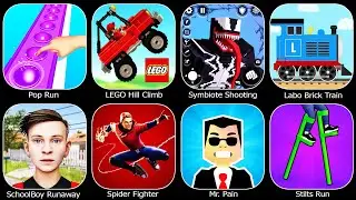 Скулбой,SchoolBoy Runaway,Labo Brick Train,Pop Run,LEGO Hill Climb Adventures,Spider Fighter,Symbiot