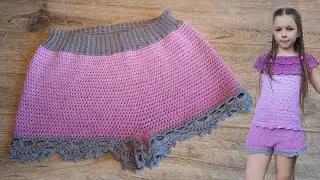 🎀 Шорты девочке крючком 🕶 Easy Crochet Shorts 🎀