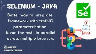 Better way to configure framework for parallel run using testNG parameterisation