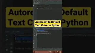 Autoreset to Default Text Color in Python