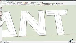 sketchup tutorial 3D text effect