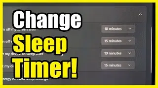 How to Change the Sleep TIMER or Auto Screen off on Windows 11 PC (Settings Tutorial)