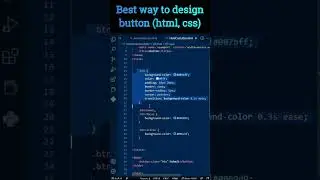 Best way to design button html and css #shorts #programming #html #css #html5