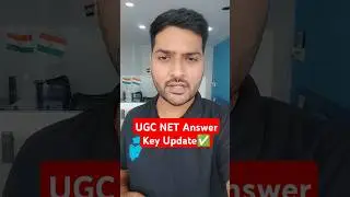 UGC NET Answer Key Update ✅ UGC NET Update #shorts #shortsfeed #ugcnetanswerkey