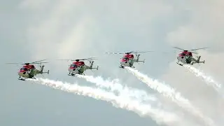 MAKS-2021 Airshow — Indian Air Force Helicopter Display Team