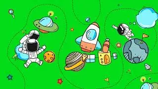 CARTOON SPACE GREEN SCREEN EFFECT VIDEO | #EFFECTS