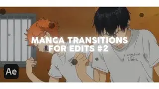 manga transitions for edits #2 | after effects