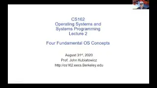 CS162 Lecture 2: Four Fundamental OS Concepts