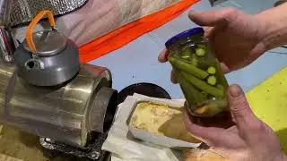 ГОТОВЛЮ ВКУСНЕЙШЕЕ БЛЮДО в ПАЛАТКЕ на ЛЬДУ в ЧУДО-ПЕЧКЕ