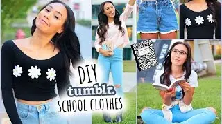 DIY Tumblr Inspired School Clothes! Shopping Life Hacks for Back To School 2014 | MyLifeAsEva