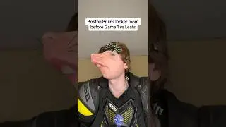 Boston Bruins Locker Room Before Game 1
