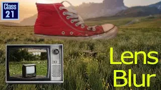 How to use the Lens Blur Filter in Photoshop CC, Focal blur point with mask, Part-21