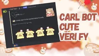 ˚ ༘♡ ⋆｡˚ Aesthetic Verify with Carl bot | No slash commands | Discord Tutorial