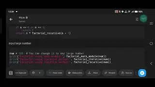 Factorial of a Large Number in Python | Calculate Big Factorials Efficiently