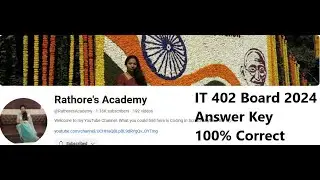 Rathore's Academy Live Stream IT 402 CBSE EXAM -24 CLASS 10 Question Paper Discussion