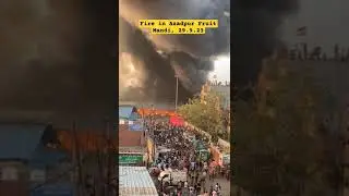 Huge Blaze Gutted Fruit Market #shortsfeed #viral #youtube