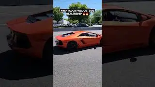 AVENTADOR PULL OUTSIDE LAMBO DEALERSHIP 🔥🔥