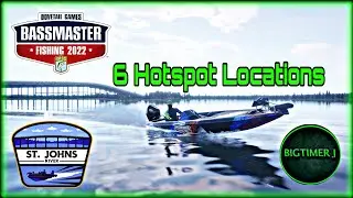 6 Hotspot locations  - St.johns River - Bassmaster Fishing 2022 🎣