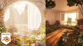 Creating Floral Scenes with Blender and Scatter5