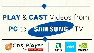How to Cast Videos from PC to Samsung TV | Best UNIVERSAL VIDEO CASTING PLAYER 