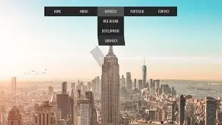 Animated dropdown menu hover effect | Dropdown menu with css animation