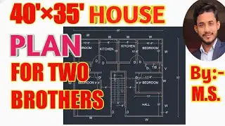 2d house plan in autocad|| house plan design in autocad || autocad for beginners