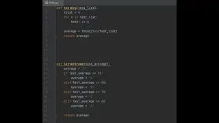 Python - Test Average And Grade