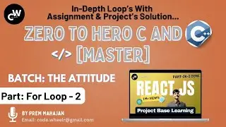 C and C++ Full Course | Basics to Advanced | OOP,S Loops, Functions, Array| 21+ Projects & More