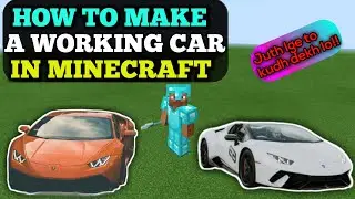 How to make A Working Car Minecraft PC/XBOX/Pocket edition in just two minutes || 1000% working |||