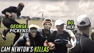 Auburn Commits Bo Nix And George Pickens BALL OUT On Cam Newton's SQUAD! Duo BODIES The Competition