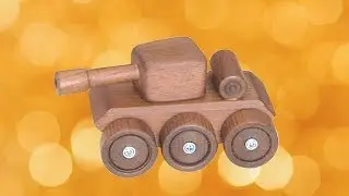 Как сделать танк -игрушку из дерева. Мастер-класс