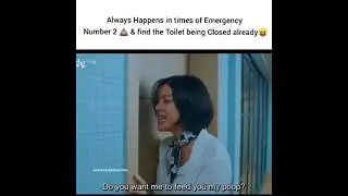 Girl can't use occupied toilet