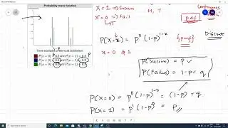 Bernoulli distribution- Mean, Variance And Standard Deviation OF Bernoulli distribution