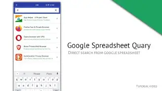 How to use google spreadsheet Quary block in kodular | add direct search system in google sheet