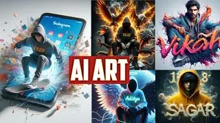 How To Create 3D image | Trending Name Video Editing | Bing Image Creator