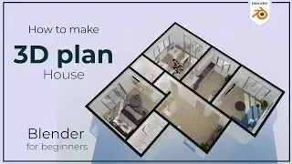 How to make 3d floor plan in Blender | beginners guide (Part 1)