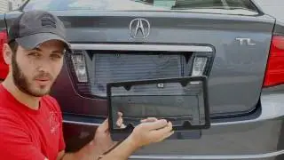 How to install the TagArmur carbon fiber license plate frame from CarbonFiberGear.com