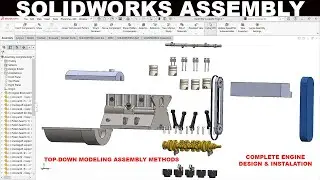 Solidworks tutorial | Complete engine Installation in 12 minutes!