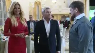 Николай Басков в присутствии Рамзана Кадырова делает предложение Виктории Лопыревой