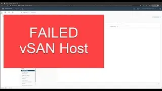 Add host to VMware vSAN cluster after failure