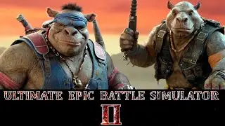 Rocksteady VS Bebop Ultimate Epic Battle Simulator 2 UEBS2