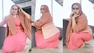 Bunda jilbab cantik alis tebal bibir manis live siang