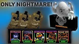 I Completed Game Only Nightmare Units!|Roblox:Five Night TD!👹